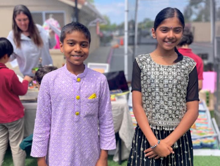 Del Mar Pines students at Multicultural Day.