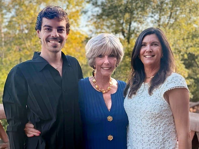 John, Judi, and Marci McCord — three generations of Del Mar Pines School