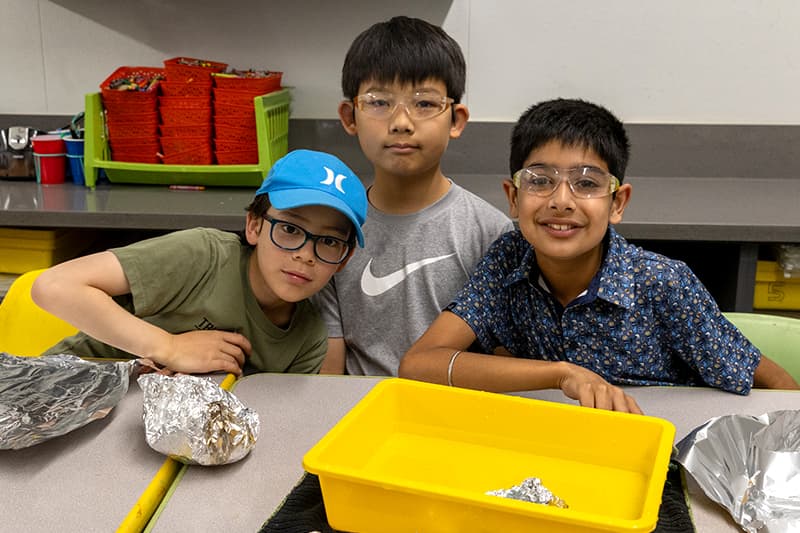 Outdoor science experiment